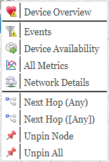 View Graph Context Menu