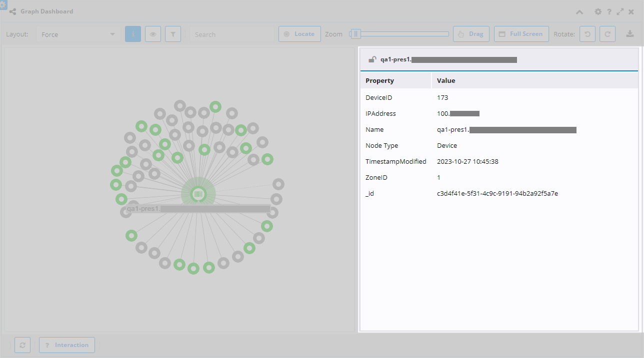 View Graph Information Pane